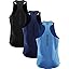 NELEUS Men's 3 Pack Dry Fit Y-Back Muscle Tank Workout Gym Shirt
