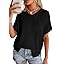 PRETTYGARDEN Women's 2026 Spring Short Sleeve Sweaters Lightweight V Neck Casual Going Out Summer Tops Beach Vacation Clothes