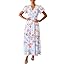 Flessibili Womens Summer Floral Maxi Dress Wedding Guest Party Long Dresses 2026