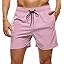 Tyhengta Men's Swim Trunks Quick Dry Beach Shorts with Zipper Pockets and Mesh Lining