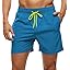 Tyhengta Men's Swim Trunks Quick Dry Beach Shorts with Zipper Pockets and Mesh Lining