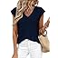 PRETTYGARDEN Women's 2026 Lightweight Sweaters Vest Spring Trendy Cap Sleeve V Neck Knit Tank Tops Summer Going Out Outfits
