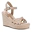 mikarka Sandals for Women 2026: Comfortable Wedge Platform Sandals Women - Braided Espadrilles for Women Ankle Strap Open Toe Wedges Heels Beach Sandals Summer Shoes