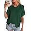 PRETTYGARDEN Women's 2026 Spring Short Sleeve Sweaters Lightweight V Neck Casual Going Out Summer Tops Beach Vacation Clothes