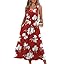 WIHOLL Summer Dresses for Women Flowy Casual Midi Dress Beach Vacation Sundresses with Pockets