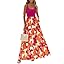 KIRUNDO Women Summer Sleeveless Boho Floral Maxi Dress 2026 Scoop Neck Tank A Line Flowy Beach Vacation Resort Wear Sundress