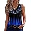Zeagoo Womens Tank Tops Summer Sleeveless Loose Fit Tops V Neck Pleated Shirts Basic Tees Dressy Casual Trendy Clothes