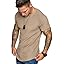 COOFANDY Men's Muscle T-Shirt Pleated Raglan Sleeve Bodybuilding Gym Tee Short Sleeve Fashion Workout Shirts Hipster Shirt