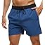 Tyhengta Men's Swim Trunks Quick Dry Beach Shorts with Zipper Pockets and Mesh Lining