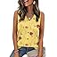 Zeagoo Tank Top for Women V Neck Loose Fit Sleeveless Summer Tops Business Casual Outfits Dressy Blouses Shirts