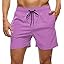 Tyhengta Men's Swim Trunks Quick Dry Beach Shorts with Zipper Pockets and Mesh Lining