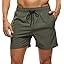 Tyhengta Men's Swim Trunks Quick Dry Beach Shorts with Zipper Pockets and Mesh Lining