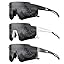 Polarized Sport Sunglasses for Men and Women, Lightweight TR90 Sun Glasses with UV Protection for Cycling Running