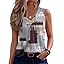 Zeagoo Womens Tank Tops Summer Sleeveless Loose Fit Tops V Neck Pleated Shirts Basic Tees Dressy Casual Trendy Clothes