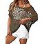 Dokotoo Women's Crochet Cover Up Tops Summer Short Sleeve Off Shoulder Sweater Shirts Beach Swimsuit Coverup