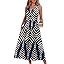 WIHOLL Summer Dresses for Women Flowy Casual Midi Dress Beach Vacation Sundresses with Pockets
