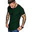 COOFANDY Men's Muscle T-Shirt Pleated Raglan Sleeve Bodybuilding Gym Tee Short Sleeve Fashion Workout Shirts Hipster Shirt