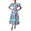 Flessibili Womens Summer Floral Maxi Dress Wedding Guest Party Long Dresses 2026