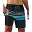Gleeease 7inch Mens Swim Trunks 2 in 1 with Compression Liner Pockets Drawstring Quick Dry Stretch Lined Funny Beach Pool
