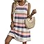 Zeagoo Summer Dresses for Women 2026 Sleeveless Casual Floral Tshirt Sundress with Pockets Loose Tank Beach Dress