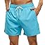 Tyhengta Men's Swim Trunks Quick Dry Beach Shorts with Zipper Pockets and Mesh Lining