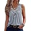 Zeagoo Womens Tank Tops Summer Sleeveless Loose Fit Tops V Neck Pleated Shirts Basic Tees Dressy Casual Trendy Clothes