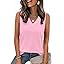 Zeagoo Tank Top for Women V Neck Loose Fit Sleeveless Summer Tops Business Casual Outfits Dressy Blouses Shirts