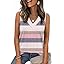 Zeagoo Tank Top for Women V Neck Loose Fit Sleeveless Summer Tops Business Casual Outfits Dressy Blouses Shirts