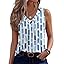 Zeagoo Womens Tank Tops Summer Sleeveless Loose Fit Tops V Neck Pleated Shirts Basic Tees Dressy Casual Trendy Clothes