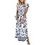 WIHOLL Summer Dresses Cap Sleeve Crewneck Maxi Long Casual Dress with Pockets Beach Vacation Sundresses 2026 Trendy