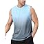 Men's Sleeveless UPF 50+ Swim Shirts Quick Dry Workout Tank Top UV Protection Running Gym Muscle T Shirts