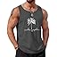 COOFANDY Mens Beach Tank Tops Summer Cotton Sleeveless Graphic T Shirts Palm Tree Casual Vacation Muscle Tank