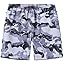 Tyhengta Men's Swim Trunks Quick Dry Beach Shorts with Zipper Pockets and Mesh Lining