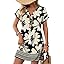 WIHOLL Summer Dresses for Women with Sleeves Midi Dress Button Down Beach Vacation Casual Dresses Fashion Clothing