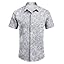 COOFANDY Men's Linen Shirts Short Sleeve Casual Shirts Button Down Shirt for Men Beach Summer Wedding Shirt