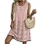 Zeagoo Summer Dresses for Women 2026 Sleeveless Casual Floral Tshirt Sundress with Pockets Loose Tank Beach Dress