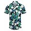 COOFANDY Men's Linen Shirts Short Sleeve Casual Shirts Button Down Shirt for Men Beach Summer Wedding Shirt
