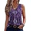 Zeagoo Womens Tank Tops Summer Sleeveless Loose Fit Tops V Neck Pleated Shirts Basic Tees Dressy Casual Trendy Clothes