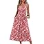 WIHOLL Summer Dresses for Women Flowy Casual Midi Dress Beach Vacation Sundresses with Pockets