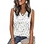 Zeagoo Tank Top for Women V Neck Loose Fit Sleeveless Summer Tops Business Casual Outfits Dressy Blouses Shirts