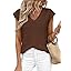PRETTYGARDEN Women's 2026 Lightweight Sweaters Vest Spring Trendy Cap Sleeve V Neck Knit Tank Tops Summer Going Out Outfits