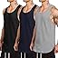 COOFANDY Men's 3 Pack Quick Dry Workout Tank Top Gym Muscle Tee Fitness Bodybuilding Sleeveless T Shirt