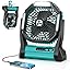 Peouix Portable Rechargeable Fan, 20000mAh Cordless Battery Powered Camping Tent Fans with LED Lantern, Small USB C Operated Outdoor Ventiladores for Travel Camp Fishing Office Home Essentials