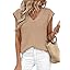 PRETTYGARDEN Women's 2026 Lightweight Sweaters Vest Spring Trendy Cap Sleeve V Neck Knit Tank Tops Summer Going Out Outfits