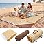 Genovega 2 in 1 Extra Large Rug Outdoor Picnic Blanket Waterproof Woven Boho Mat Giant Beach Towel Travel Essential Yoga Accessories Park Patio Lawn Garden Ground Music Festival Concert Must Have