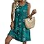 Zeagoo Summer Dresses for Women 2026 Sleeveless Casual Floral Tshirt Sundress with Pockets Loose Tank Beach Dress