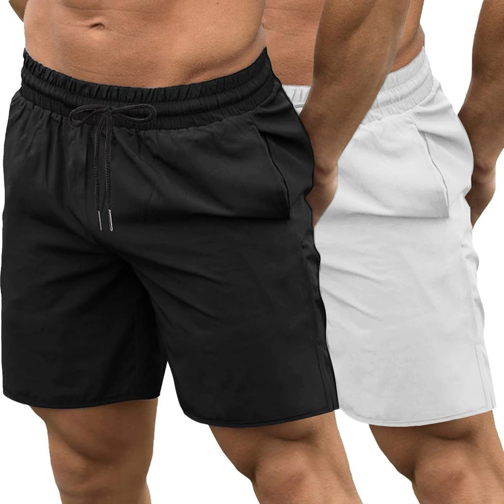 COOFANDY Mens Athletic Shorts 7 Inch Quick Dry Stretch Lightweight Gym Workout Shorts with Pockets
