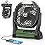 Peouix Portable Rechargeable Fan, 20000mAh Cordless Battery Powered Camping Tent Fans with LED Lantern, Small USB C Operated Outdoor Ventiladores for Travel Camp Fishing Office Home Essentials