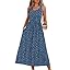 WIHOLL Summer Dresses for Women Flowy Casual Midi Dress Beach Vacation Sundresses with Pockets