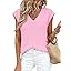 PRETTYGARDEN Women's 2026 Lightweight Sweaters Vest Spring Trendy Cap Sleeve V Neck Knit Tank Tops Summer Going Out Outfits